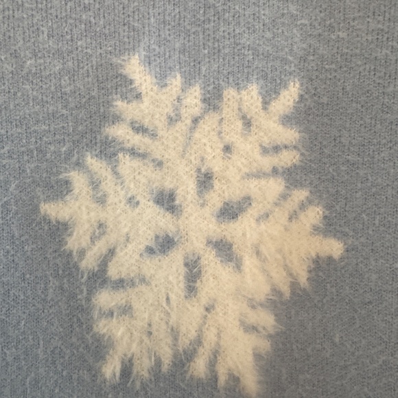 Rachel Zoe blue snowflake sweater - Picture 2 of 4